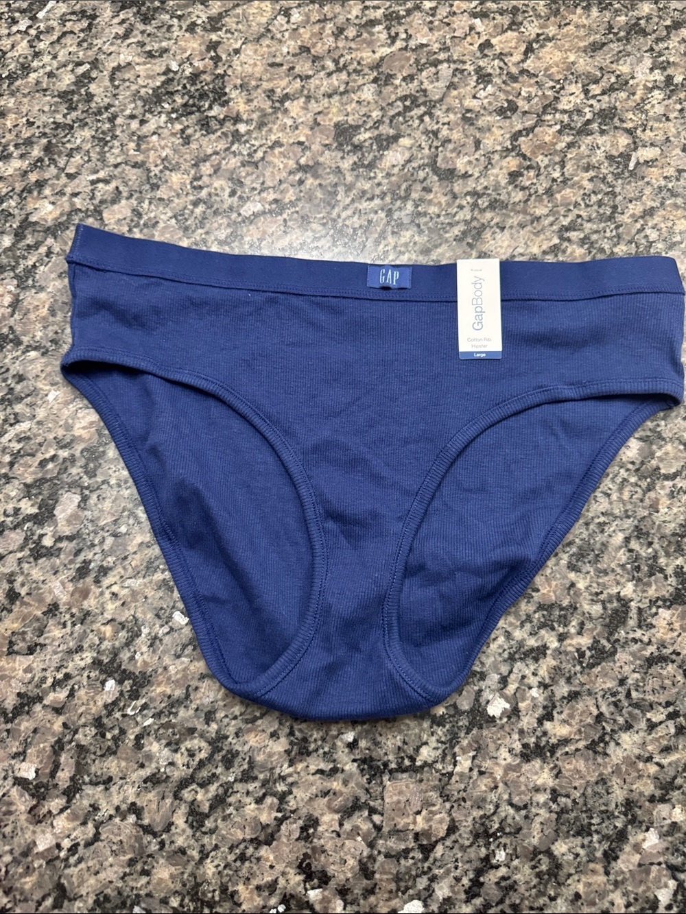 GAP Navy Cotton Bikini Brief BWT L